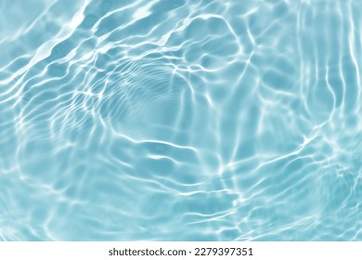 abstract blue color water wave, pure natural swirl pattern texture, background photography